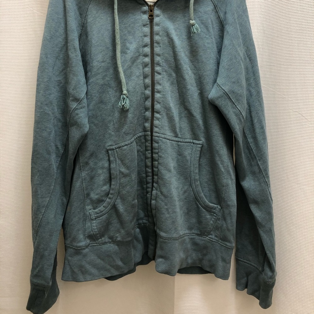 Light teal zip hoodie